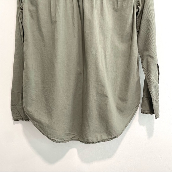 Sundance Long Sleeve Ruffle Trim Button Down Top - Picture 11 of 11